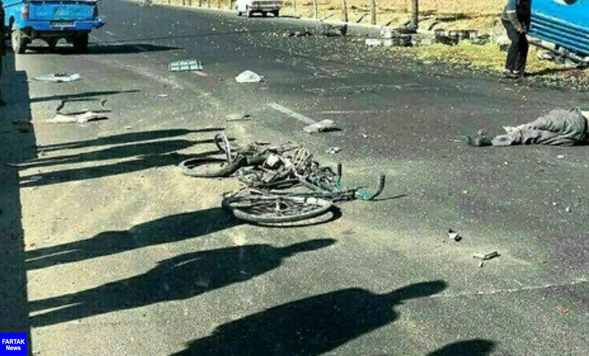 یک دوچرخه‎ سوار بوشهری در سانحه رانندگی جان باخت