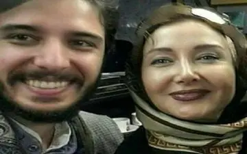 سلفی پسر زلیخای سینمای ایران با پسر جوانش + عکس