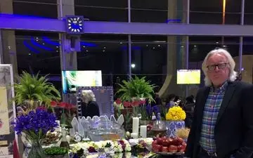 عکس یادگاری شفر با سفره هفت سین