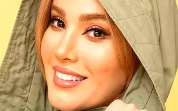 میکاپ غلیظ متین ستوده با رژ قرمز + عکس