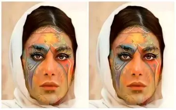 تغییر تتو صورت سحر قریشی/ چهره سحر خانم کلاً تغییر کرد!!