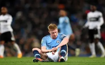   کوین دی‌بروینه ۵ تا ۶ هفته خانه‌نشین شد