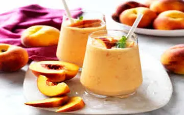 نوشیدنی خوشمزه تابستانی | طرز تهیه  اسموتی هلو!!