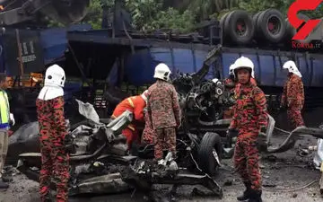  6عضو یک خانواده زیر تریلر پرس شدند+فیلم