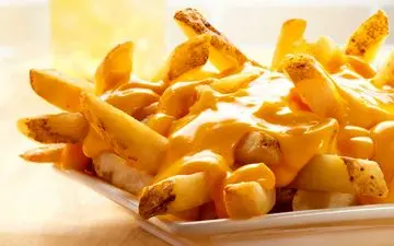 به روش بازاری و رستورانی سیب زمینی پنیری  درست کن