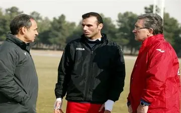  برانکو و دو بازیکن پرسپولیس رودرروی خبرنگاران