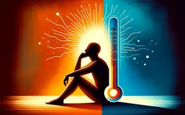 رابطه ی بین دمای بدن و افسردگی

