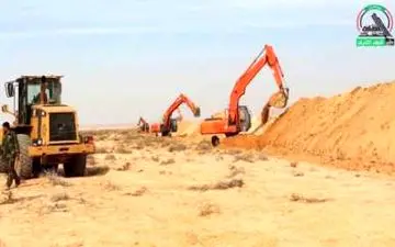 الحشد الشعبی در اطراف نجف خندق ایجاد می کند