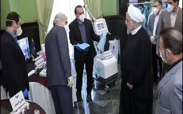 روحانی از محصولات علمی و فناوری کشور در مبارزه با بیماری کرونا بازدید کرد