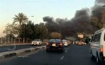 فرودگاه «المثنی» بغداد دچار حریق شد 