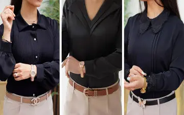 ۹ مدل شومیز مشکی برای محرم؛ ترکیب وقار، سادگی و شیک‌پوشی