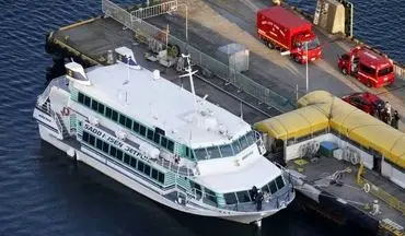 برخورد وال با کشتی مسافربری ژاپنی حادثه ساز شد