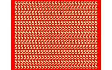 فقط 5 ثانیه فرصت داری عدد s را در تصویر پیدا کنی!