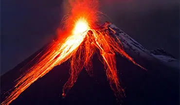 فوران وحشتناک کوه آتشفشان در اکوادور + فیلم