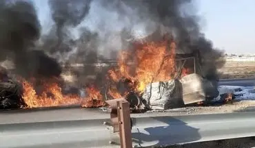 انفجار تانکر سوخت در فریمان با یک زخمی