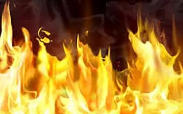 مرگ دردناک کارگر جوان در آتش سوزی بزرگ