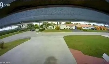 فیلم/ شکار لحظه برخورد هواپیما و خودرو در فلوریدا