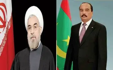پیام تبریک رییس جمهور موریتانی به حسن روحانی