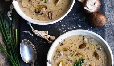طرز تهیه سوپ پیازچه و قارچ | خیلی خوشمزه و جذابه!