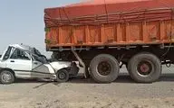 تصادف پراید با کامیون در قزوین یک کشته برجای گذاشت
