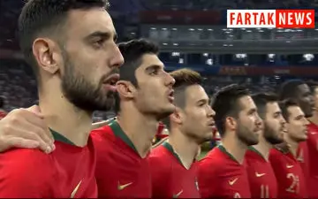 فریادهای رونالدو هنگام سرود تیم ملی پرتغال + فیلم