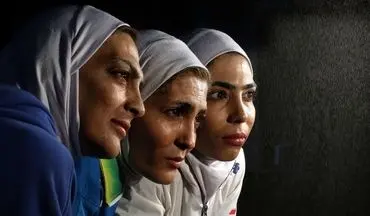 عکس/ حضور خواهران منصوریان در کنار امدادگران