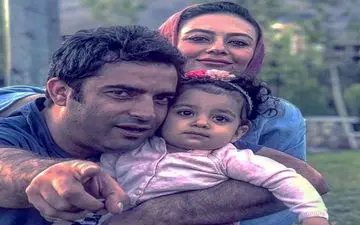 عکس یادگاری منوچهر هادی به همراه همسر و فرزندش/ عکس