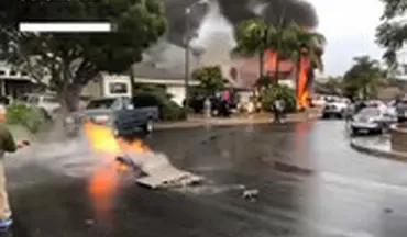 سقوط هواپیما روی یک ویلای مسکونی در کالیفرنیا