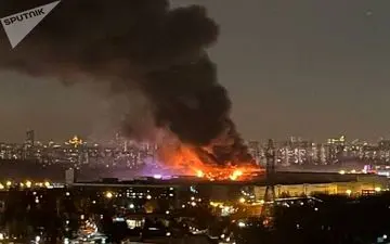 گنبد کاملاً فروریخته سالن کنسرت تالار کروکوس سیتی | فیلم