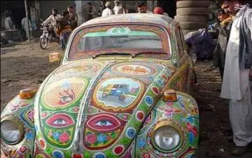 عکس/ ماشین عروس متفاوت در پاکستان