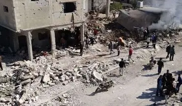 انفجار در مقر سازمان اطلاعات هوایی سوریه در درعا