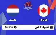 خلاصه والیبال کانادا 3 - هلند 2 + ویدئو
