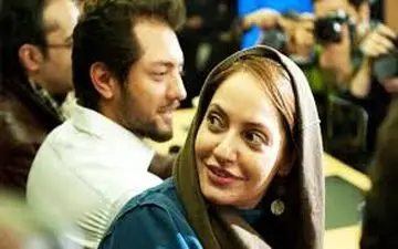 نگاه جالب مهناز افشار و بهرام رادان به یکدیگر