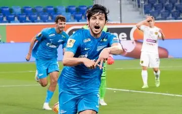 تساوی زنیت در صدمین بازی سردار آزمون برای این تیم