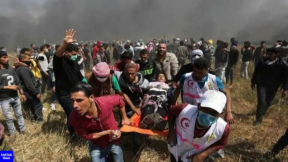 زخمی شدن 55 فلسطینی در راهپیمایی غزه
