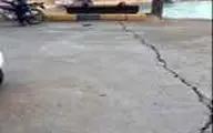 اسکله لافت بر اثر زلزله ترک خورد