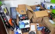 کشف محموله لوازم صوتی قاچاق در تهران