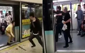 نظاره‌‌گر بودن چینی‌ها در درگیری‌ها، سوژه رسانه‌ها شد! +فیلم 