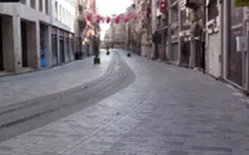 خیابان معروف و شلوغ استانبول! به این میگن قرنطینه واقعی 