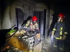 آتش‌سوزی شبانه در ساختمانی در مشهد؛ یک نفر مصدوم شد