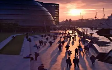  عکس منتخب نشنال جئوگرافیک | سایه های رودخانه تایمز