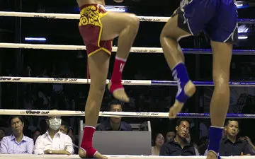 حمله اشتباهی بوکسور به داور در وسط رینگ!+فیلم