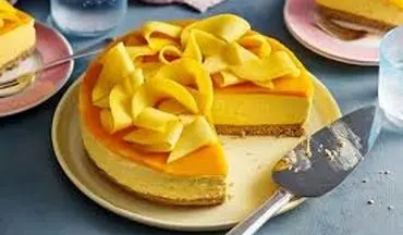 طرز تهیه چیز کیک انبه یخچالی| فوق العاده س