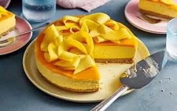 طرز تهیه چیز کیک انبه یخچالی| فوق العاده س