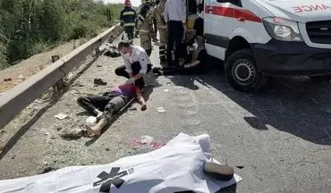 تصادف مرگبار در آزادراه نطنز_کاشان