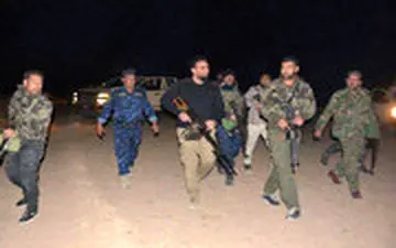 تصاویری از نبرد شب گذشته حشد الشعبی با تروریست‌های داعش در عراق!