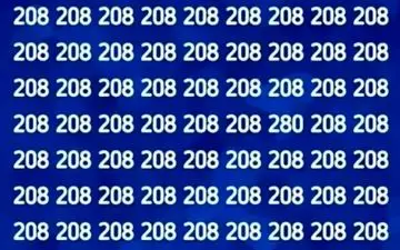 اگه عدد متفاوت رو در 5 ثانیه پیدا کنی خیلی تیز بین هستی!