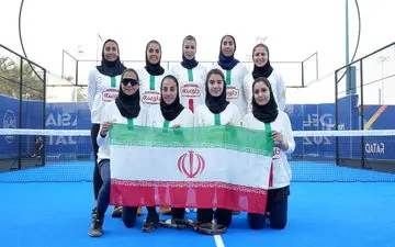 صعود تیم ملی پدل بانوان ایران به فینال قهرمانی آسیا
