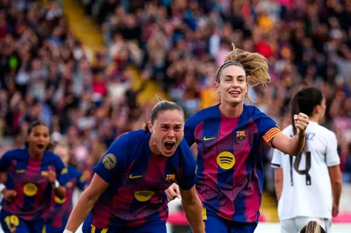 نمایش مقتدرانه در نیوکمپ؛ چهار ضربه بارسلونا و زانو زدن رئال در ال‌کلاسیکوی زنان