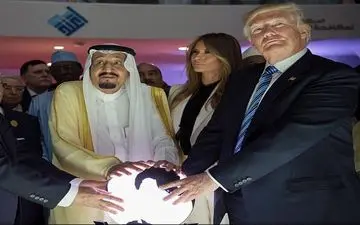 وقتی ترامپ و ملک سلمان به شخصیت‎های فیلم هری پاتر و ارباب حلقه‎ها مبدل می‎شوند